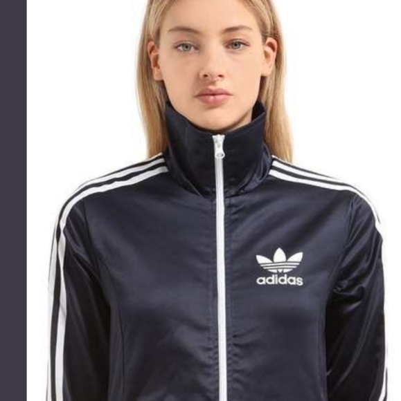ADIDAS ORIGINALS Europa Track Jacket F47762 Womens Small Classic Black 3 Stripes - Picture 11 of 13